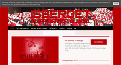 Desktop Screenshot of isberget.no